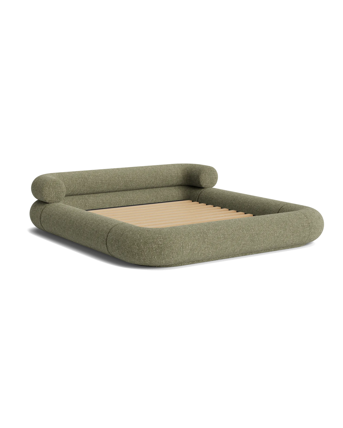 Restore King Bed - Fleck Olive