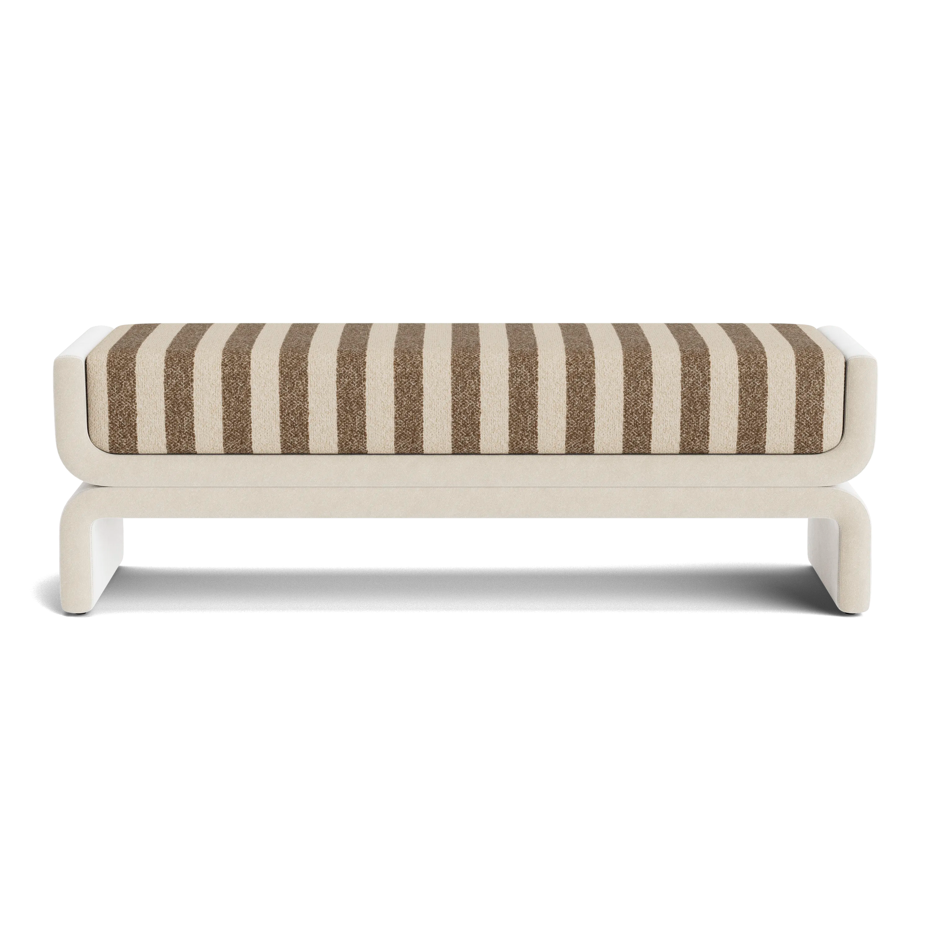Shift Bench - Marnie Coconut Stripe