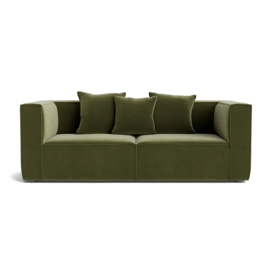 Block 2 Seater Sofa - Opal 509 Forest