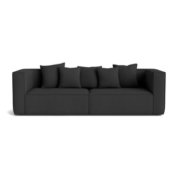 Block 3 Seater Sofa - Siena Charcoal