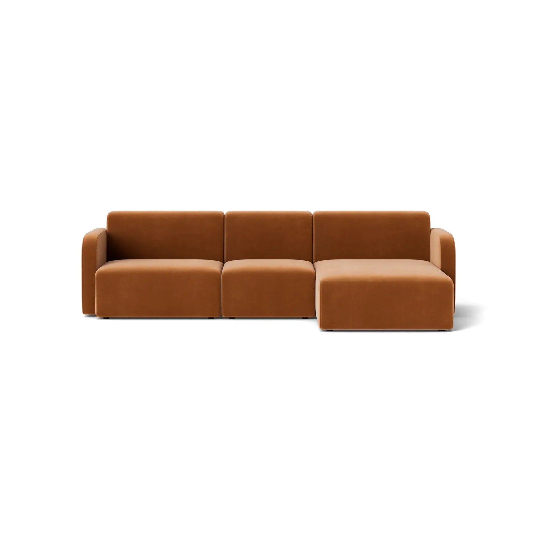 Jam 4 Seater RHF Chaise Sofa - Opal Ochre