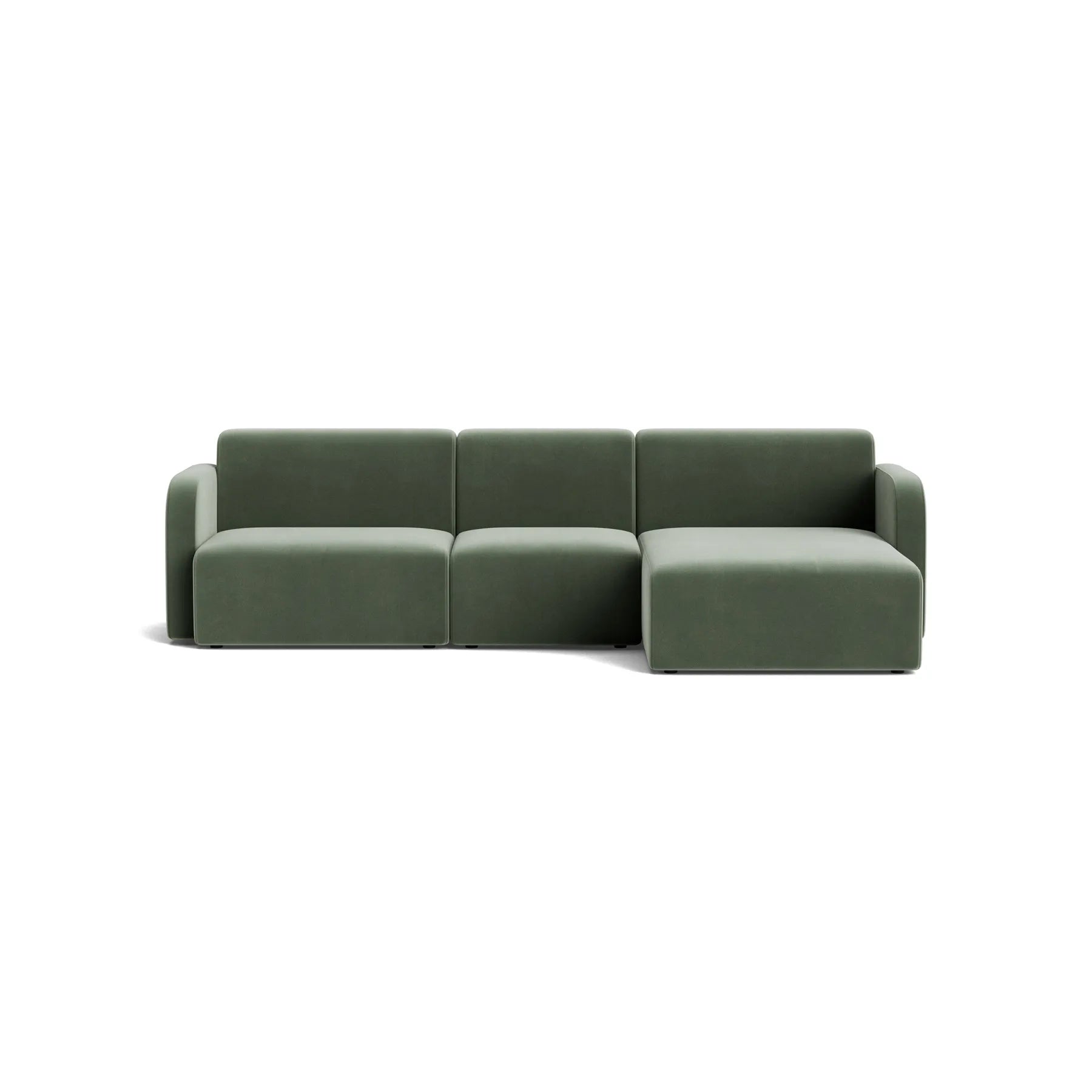 Jam 4 Seater RHF Chaise Sofa - Opal Ocean