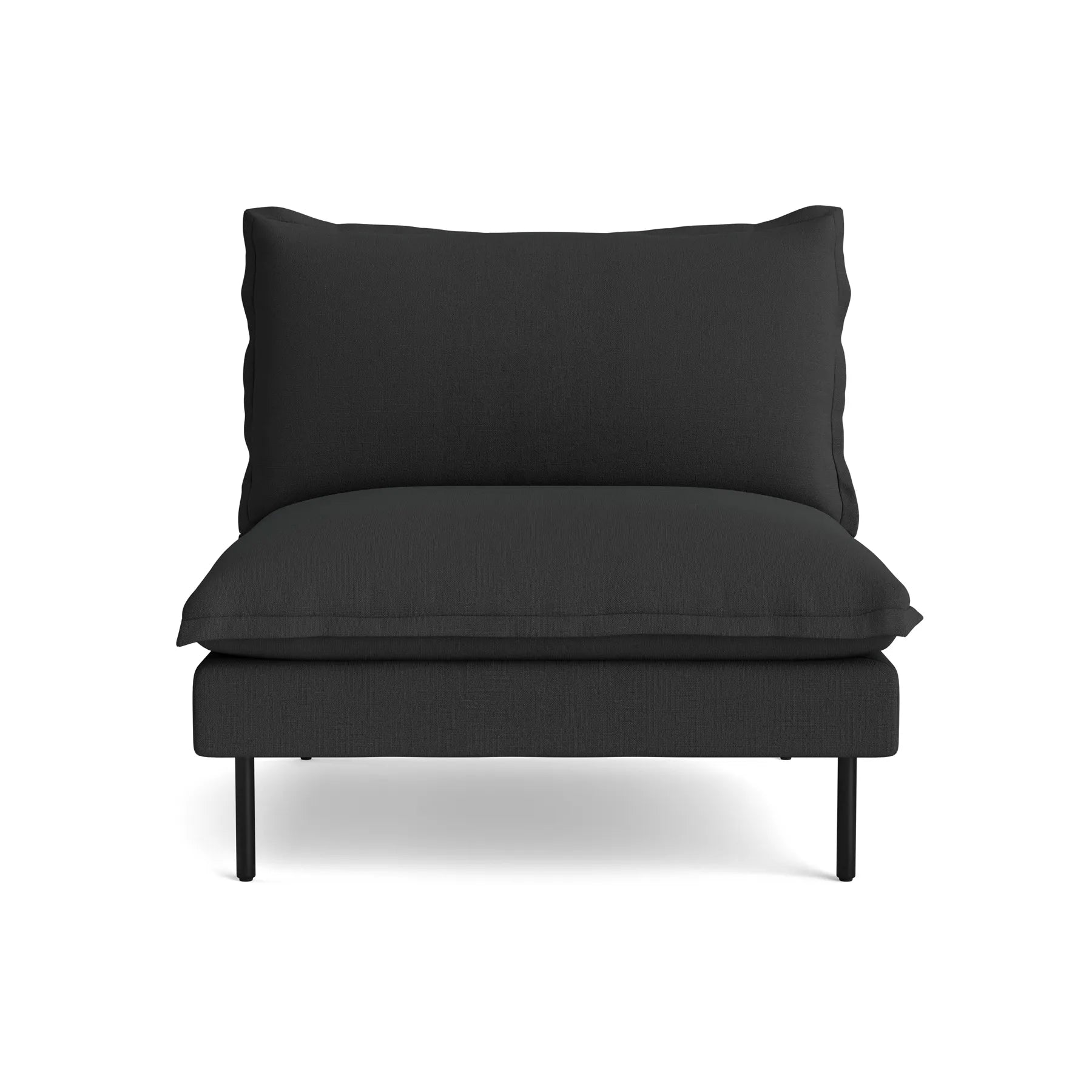 Seam Armless Middle Module - Siena Charcoal