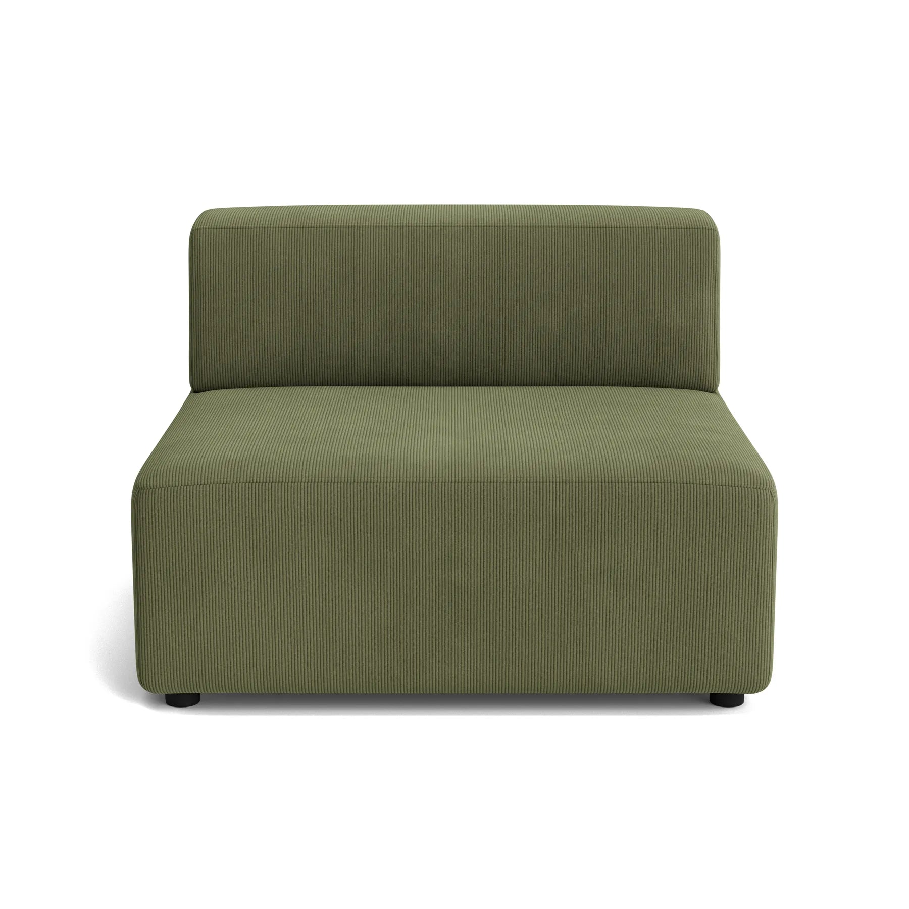 Stretch Armless Middle Module - Corduroy Forest