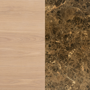 Orbit Entertainment Unit 180cm - Light Oak / Espresso Marble