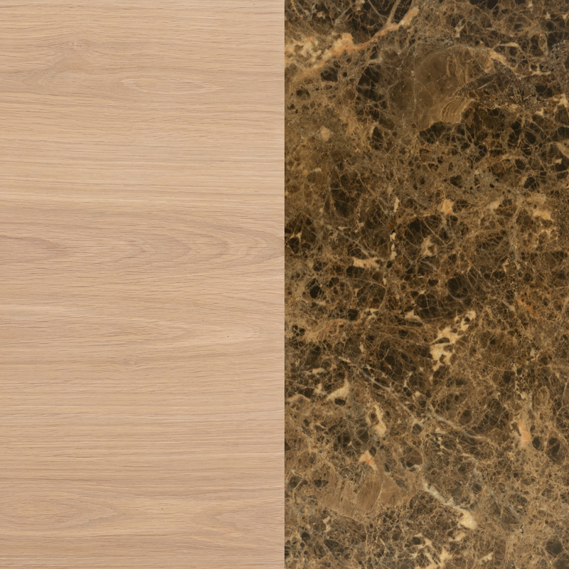 Light Oak / Espresso Marble