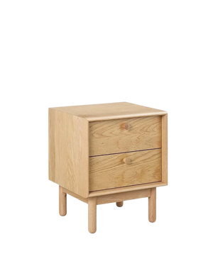 Akira 2 Drawer Nightstand - Oak