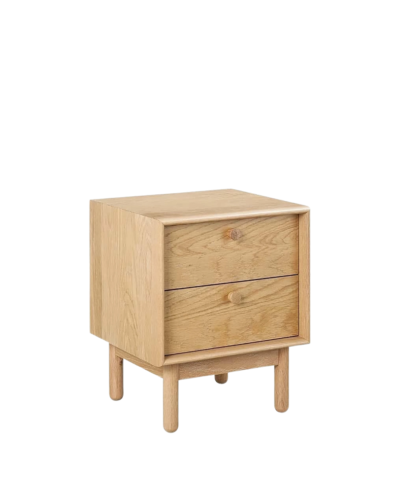 Akira 2 Drawer Nightstand - Oak