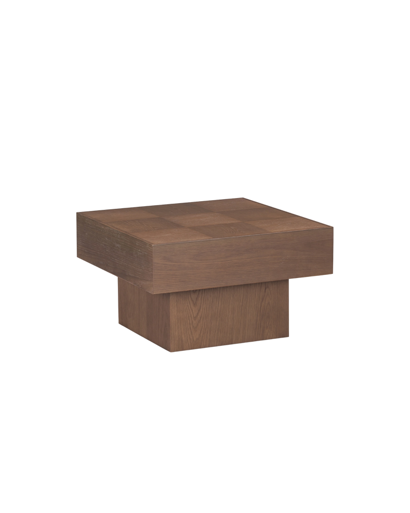 Check Coffee Table Small - Deep Oak