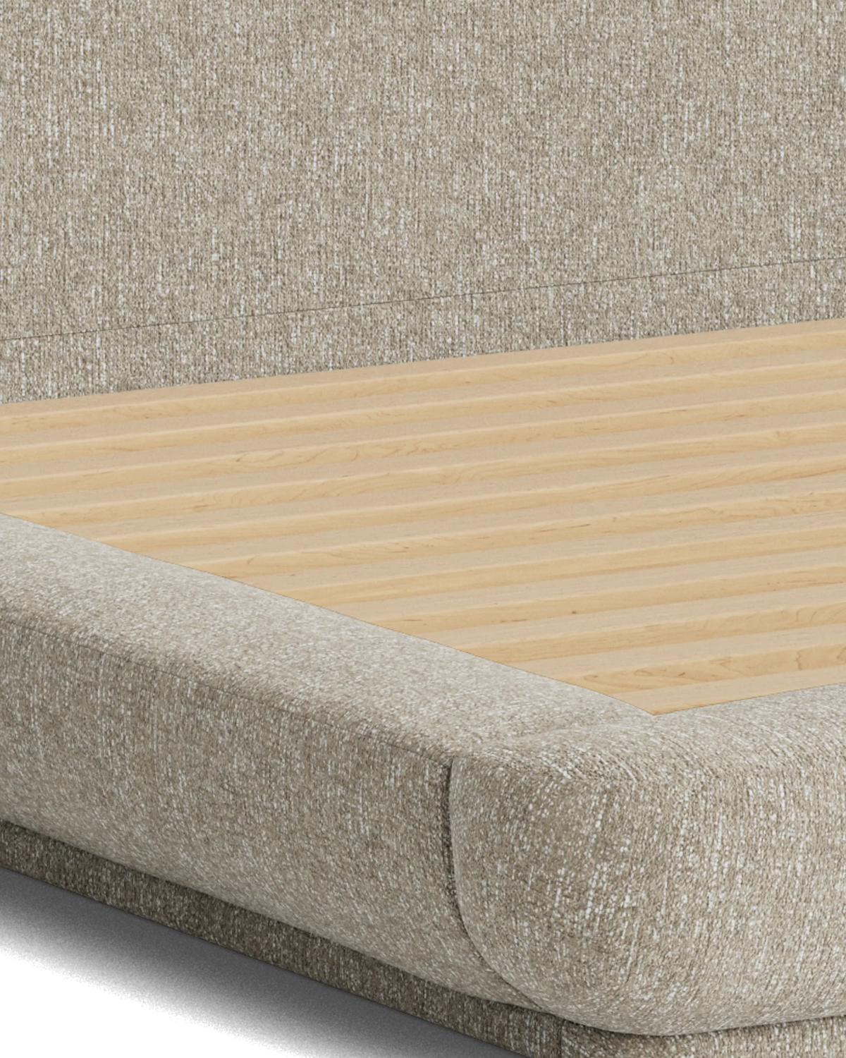 Floss King Bed - Fleck Smoke