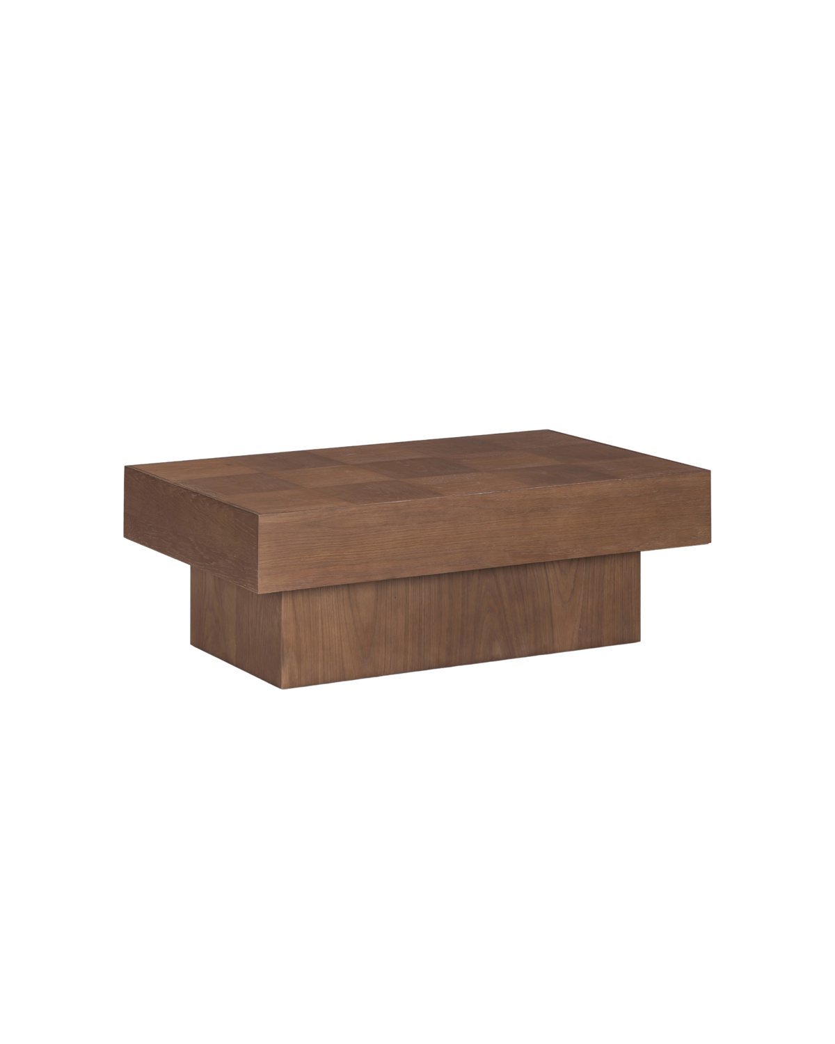 Check Coffee Table Rectangle  - Deep Oak