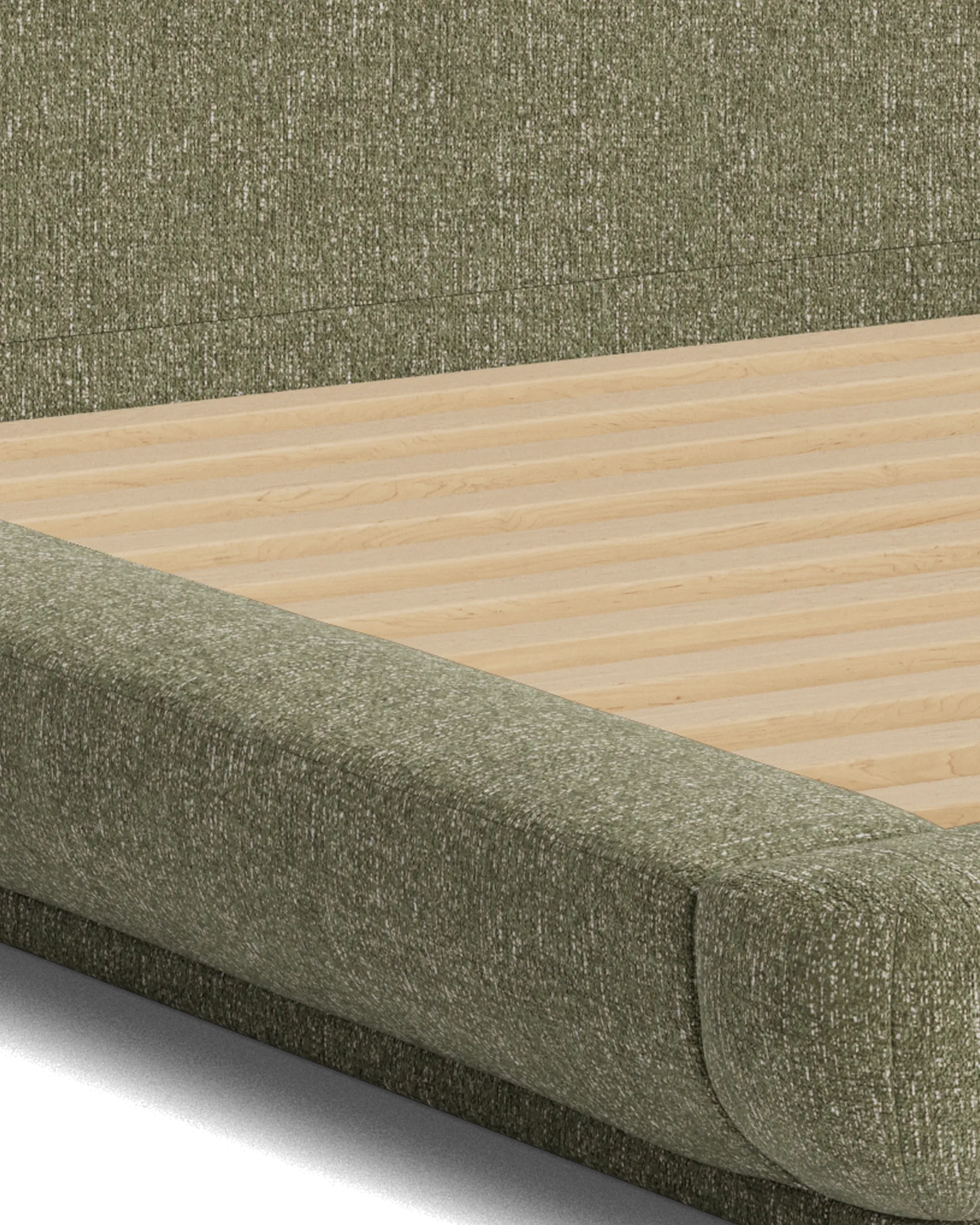 Floss Queen Bed - Fleck Olive