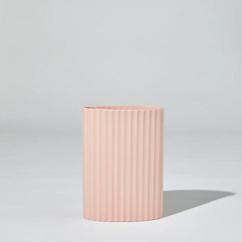 Ripple Oval Vase Medium - Pink