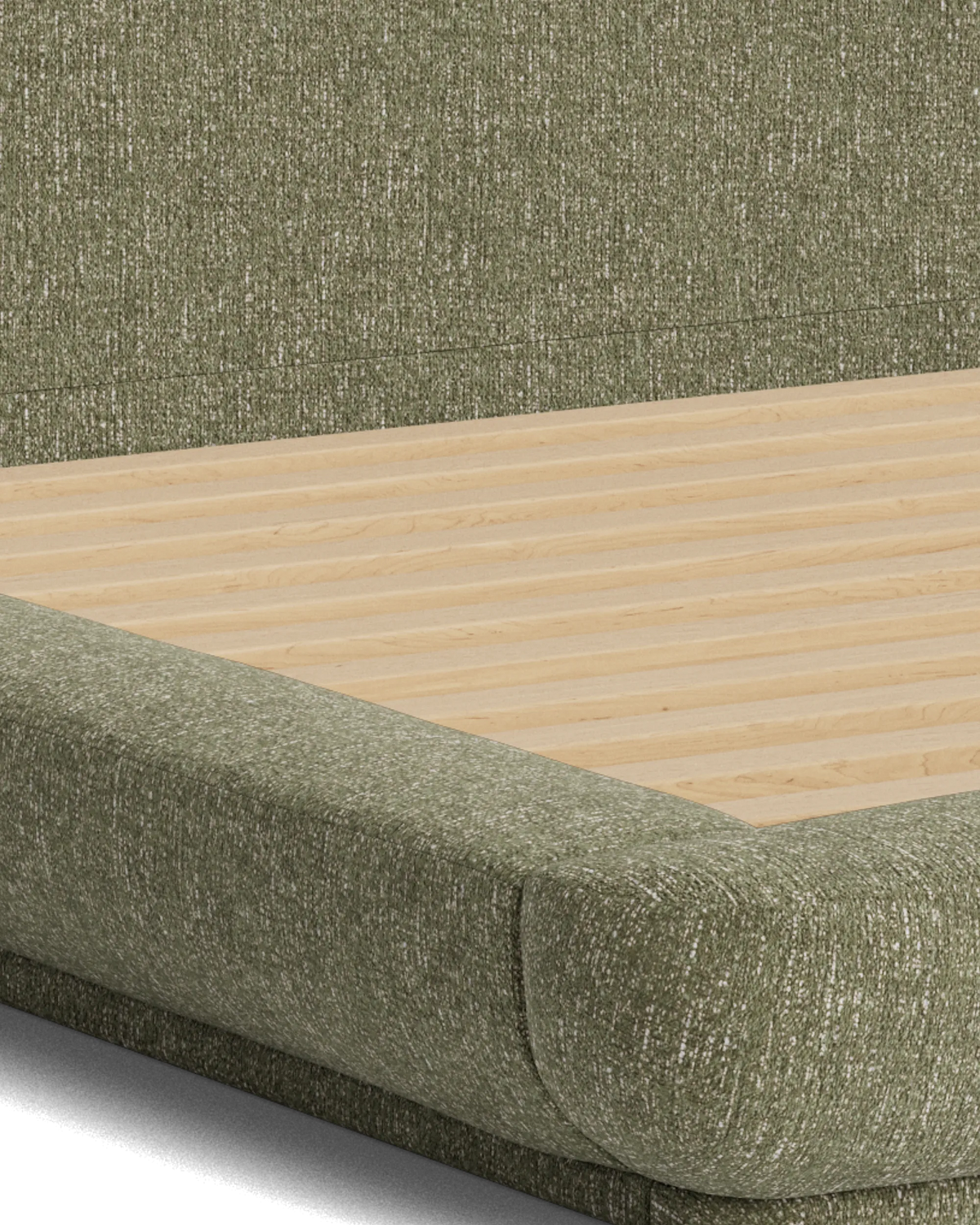 Floss King Bed - Fleck Olive