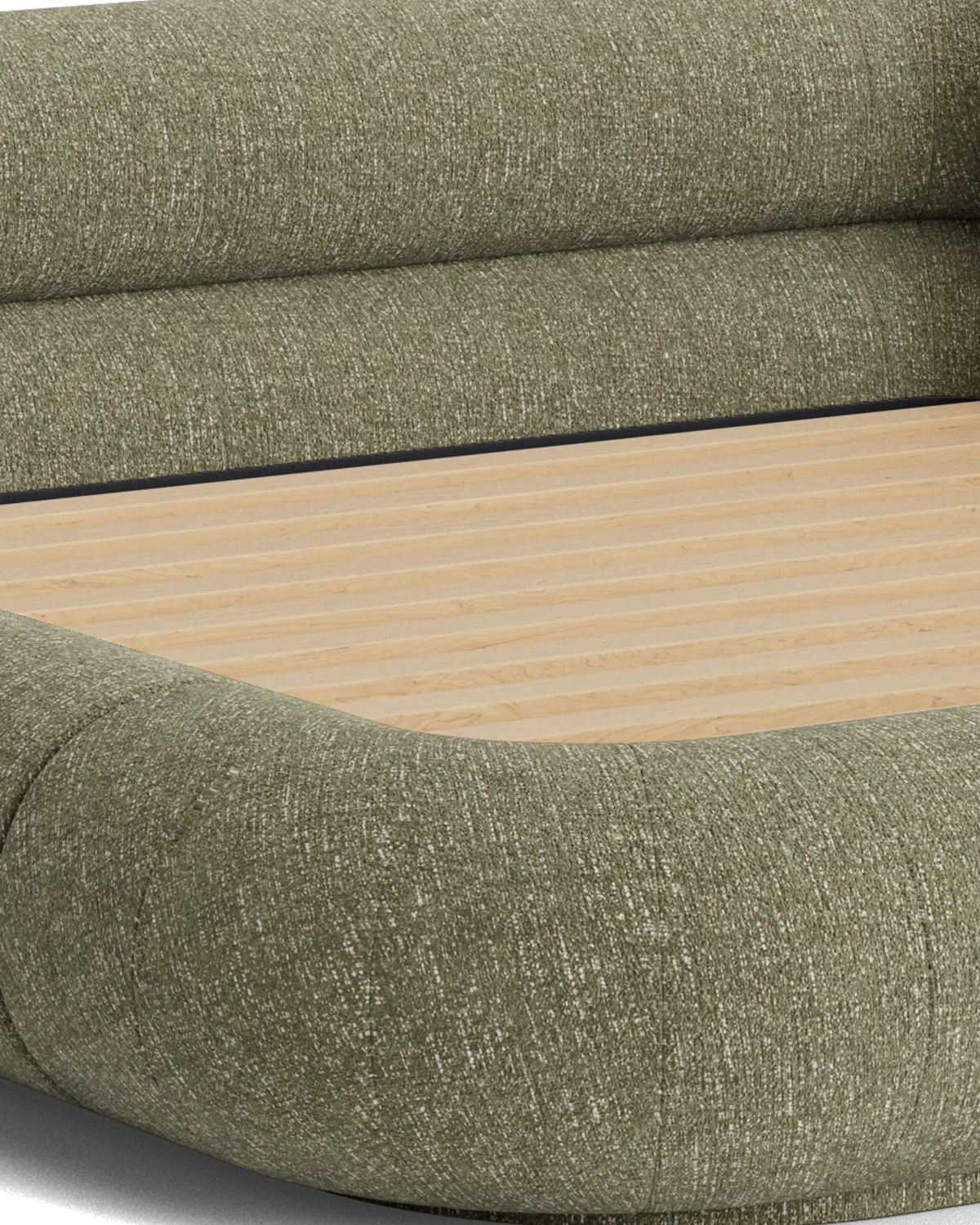 Restore King Bed - Fleck Olive