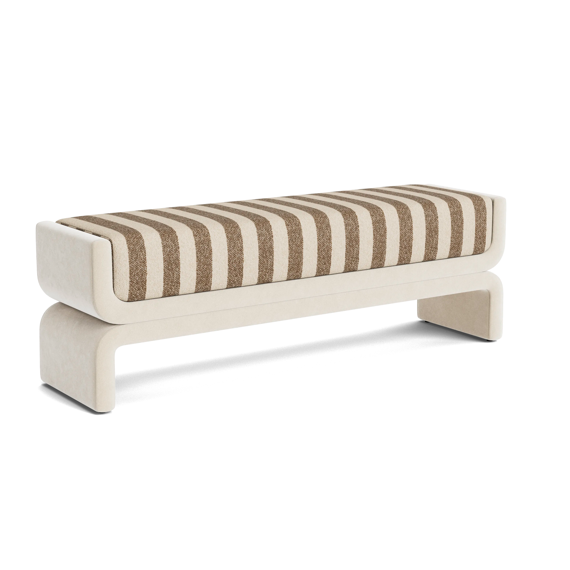 Shift Bench - Marnie Coconut Stripe