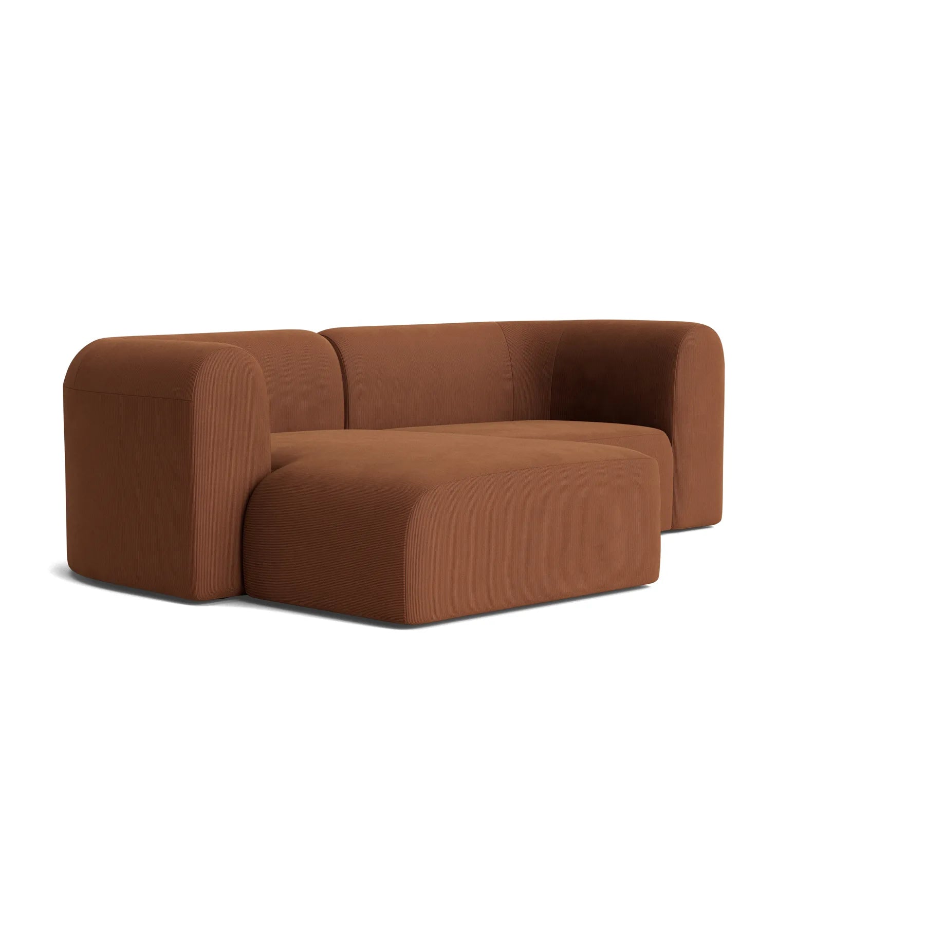 Berg 3 Seater LHF Chaise Sofa - Corduroy Cocoa