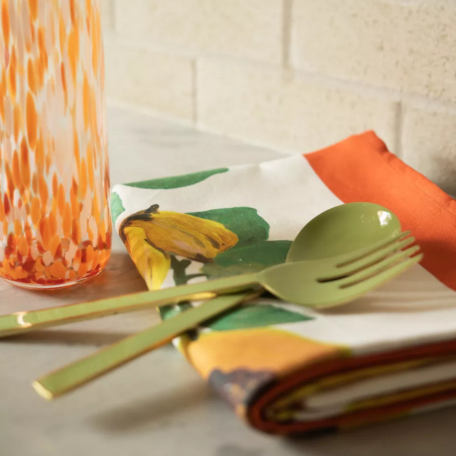 Papaya Tablecloth - Border Multi