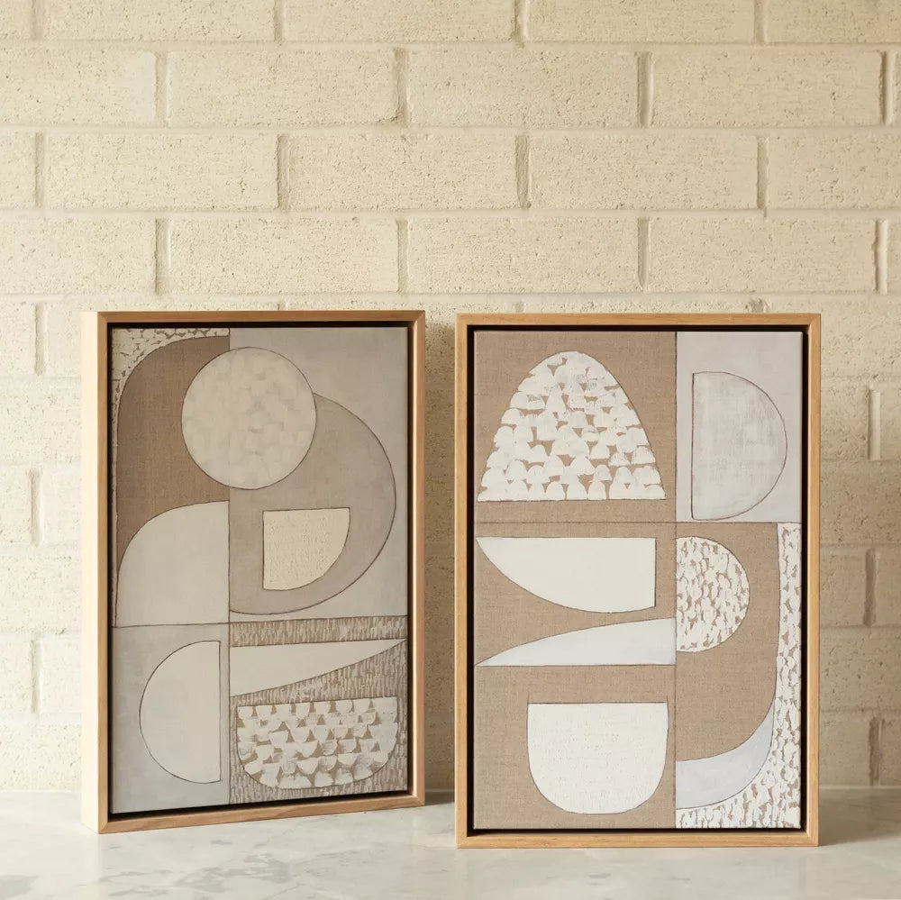 White Stucco 2 Canvas Print 46cm x 30cm