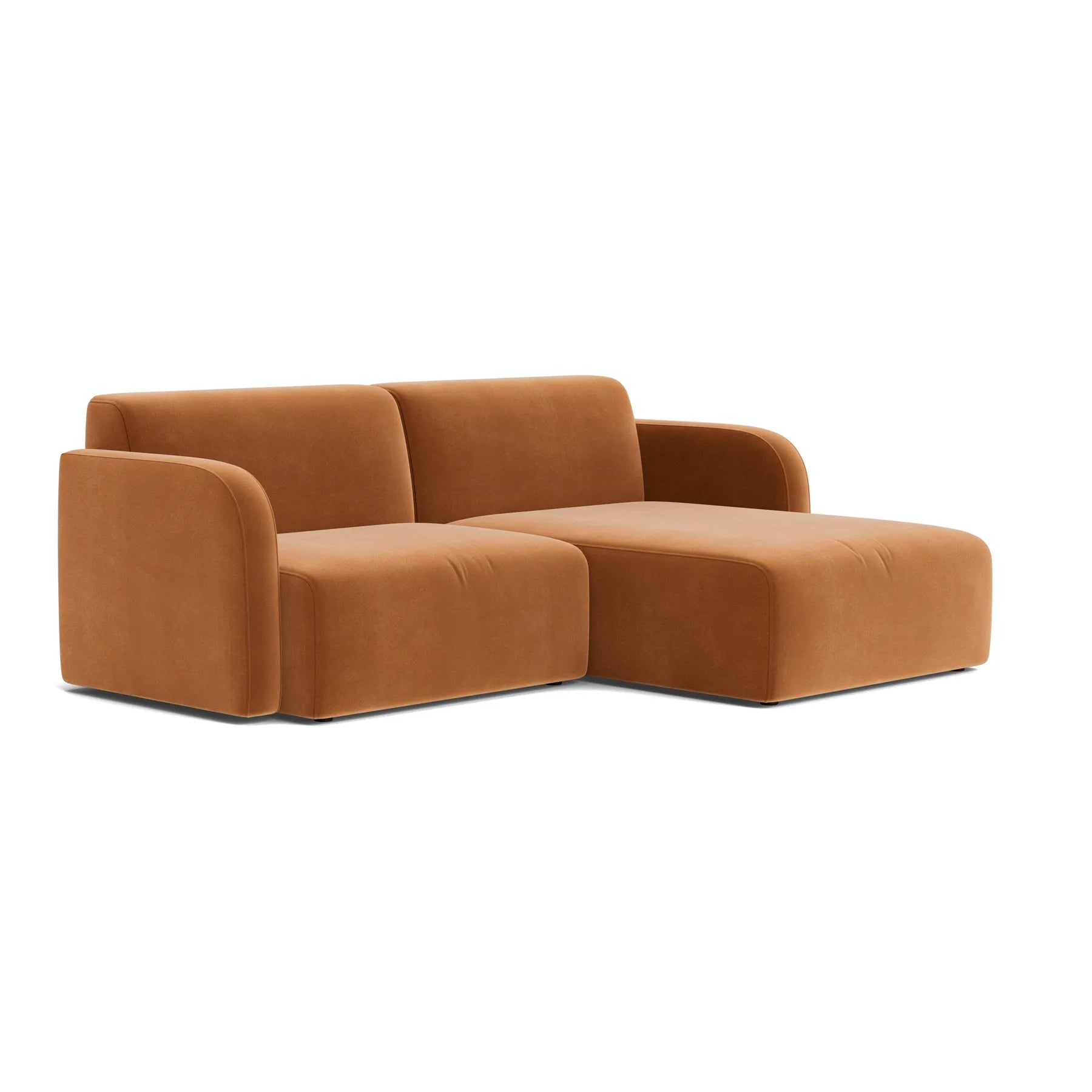 Jam 3 Seater RHF Chaise Sofa - Opal Ochre