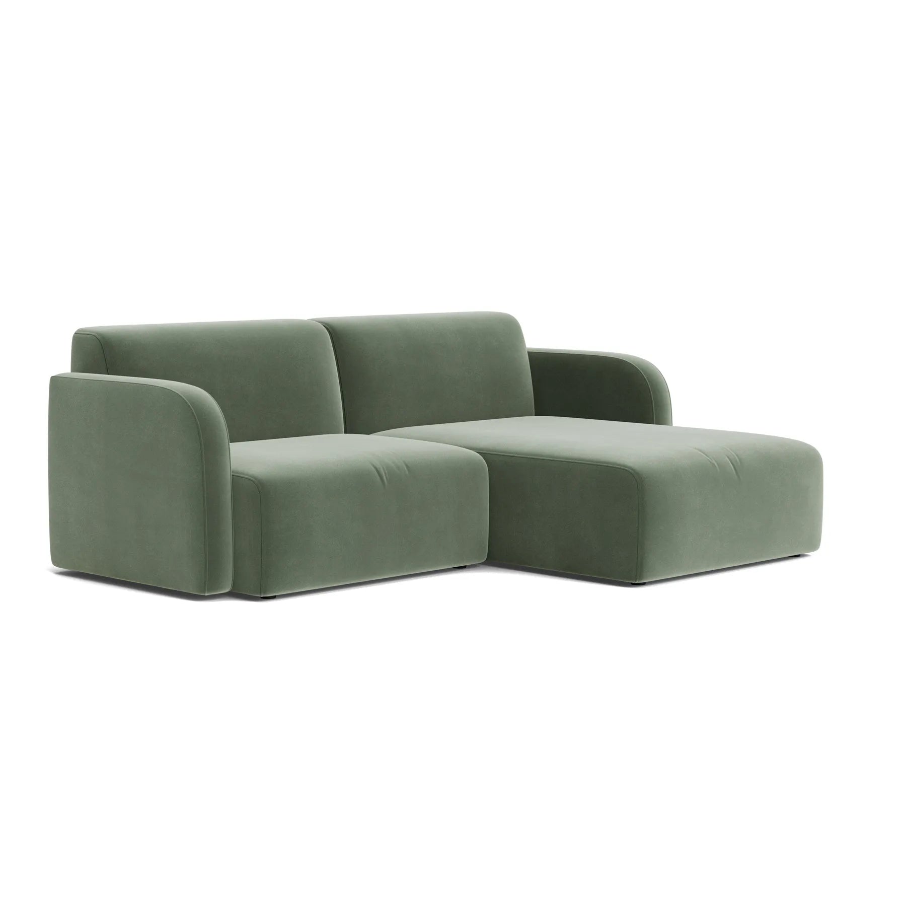 Jam 3 Seater RHF Chaise Sofa - Opal Ocean