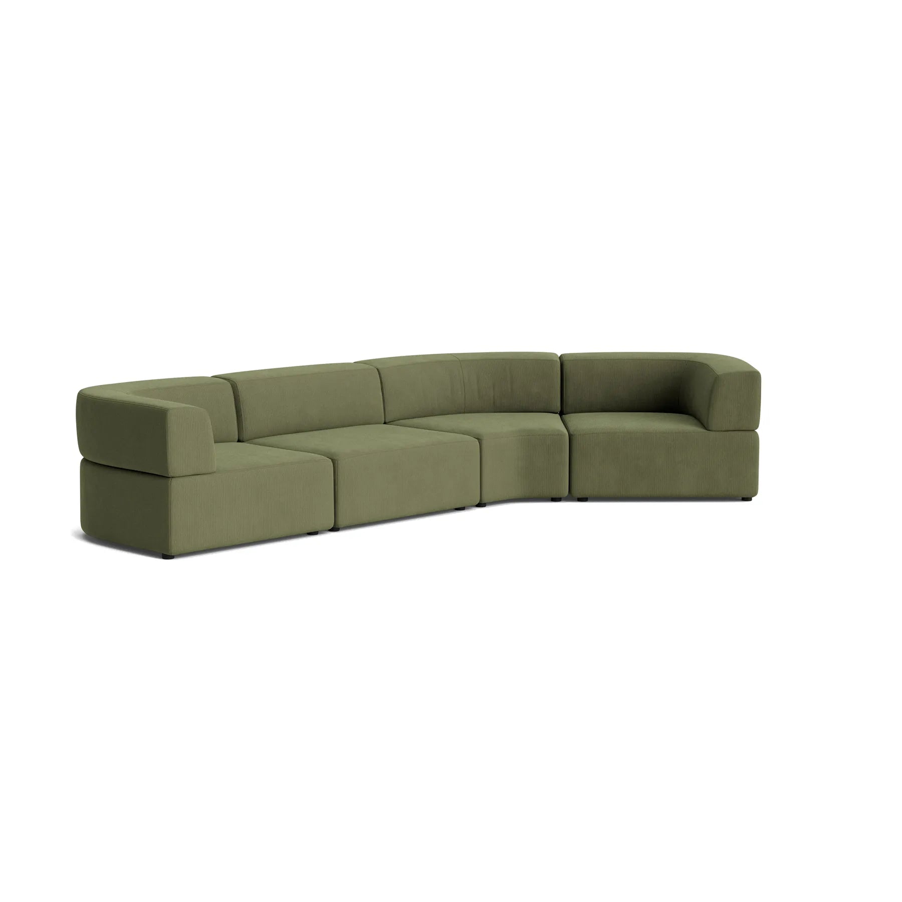 Stretch Closed Angle Sofa - Corduroy Forest