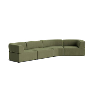 Stretch Closed Chaise Sofa - Corduroy Forest