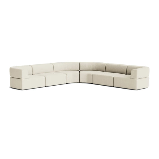 Stretch Large Angled Corner Sofa - Copenhagen Grey