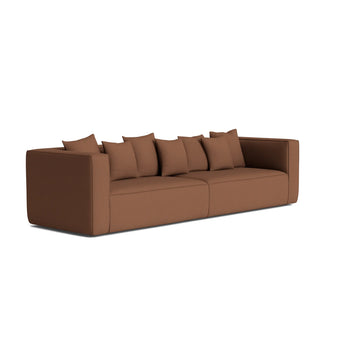 Block 4 Seater Sofa - Siena Bark