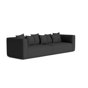Block 4 Seater Sofa - Siena Charcoal