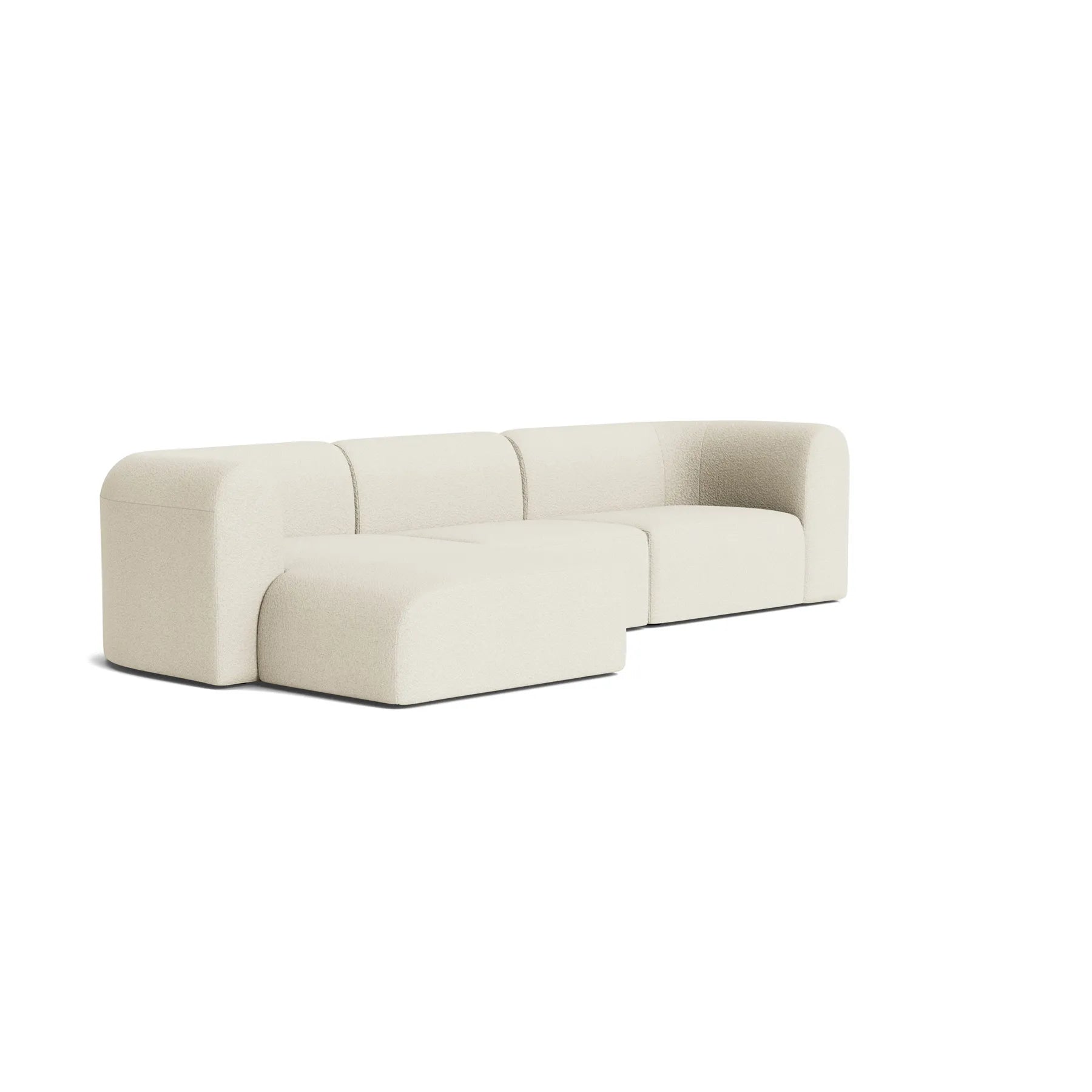 Berg 4 Seater LHF Chaise Sofa - Copenhagen Grey