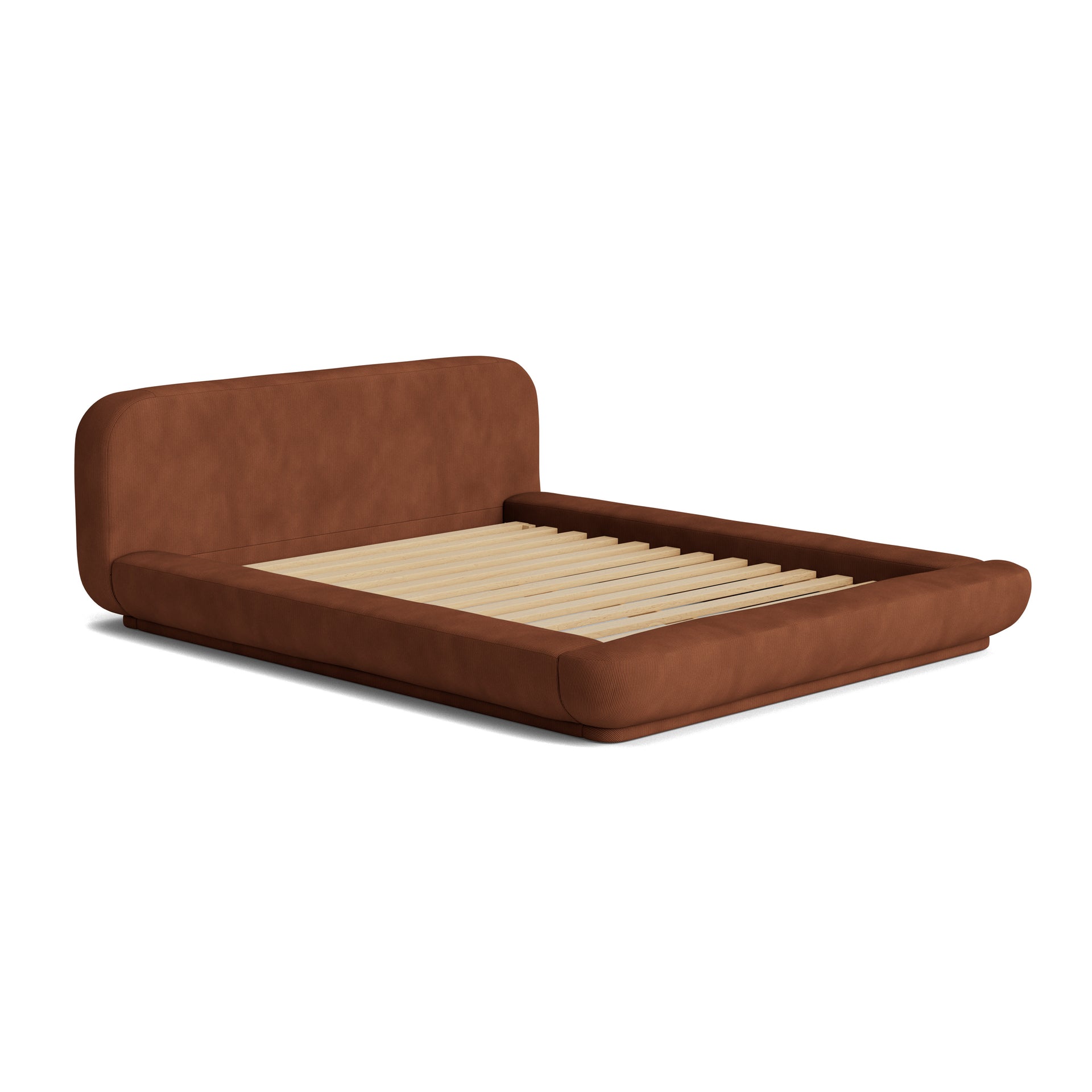 Floss King Bed - Corduroy Cocoa