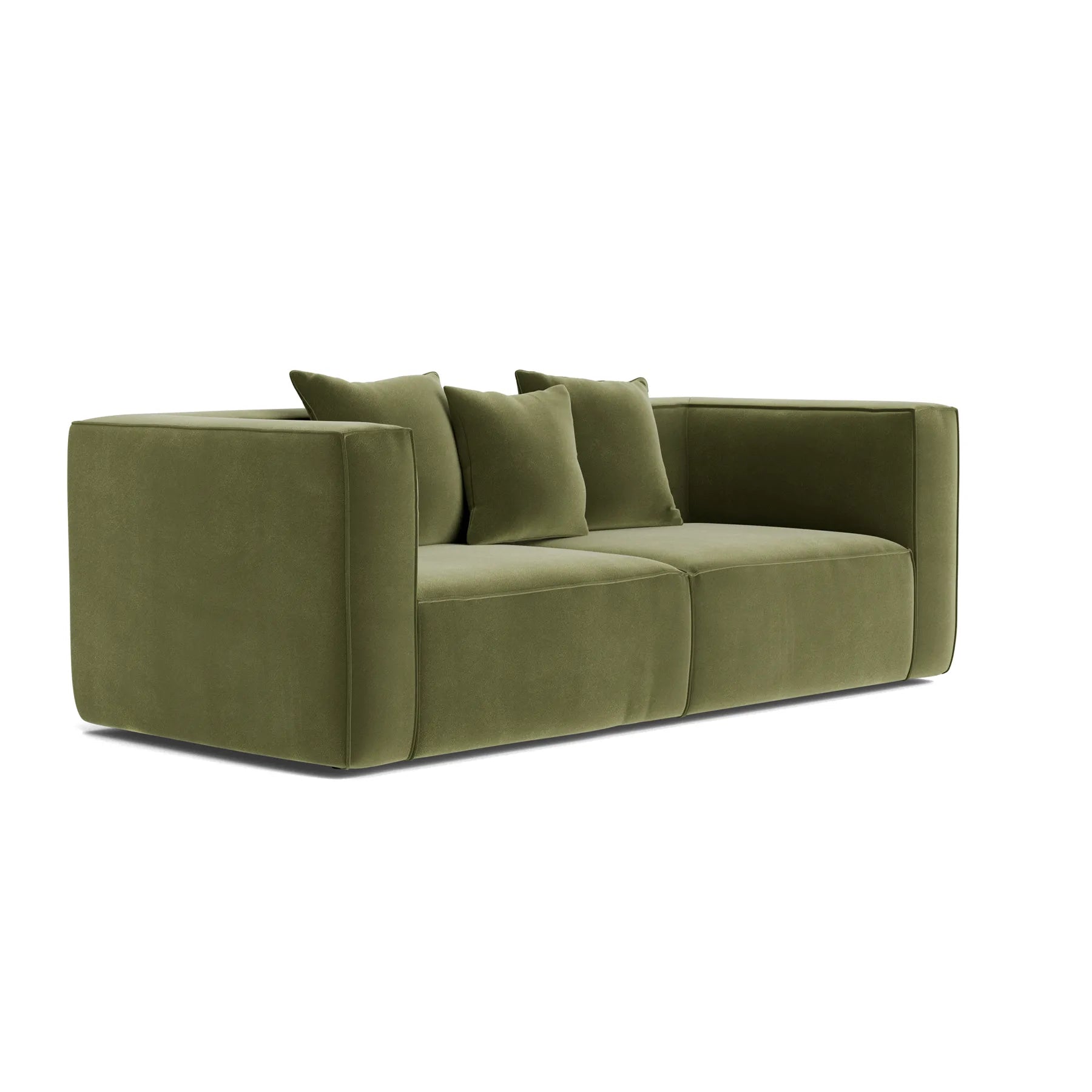 Block 2 Seater Sofa - Opal Forest