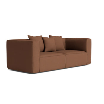 Block 2 Seater Sofa - Siena Bark