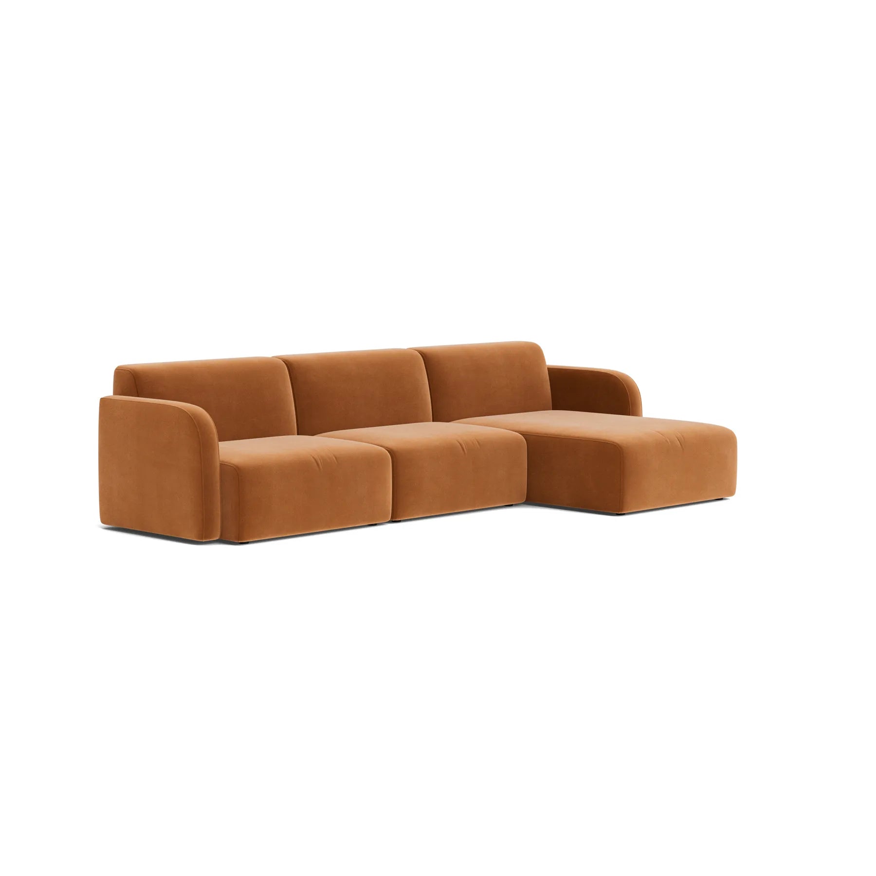 Jam 4.5 Seater RHF Chaise Sofa - Opal Ochre