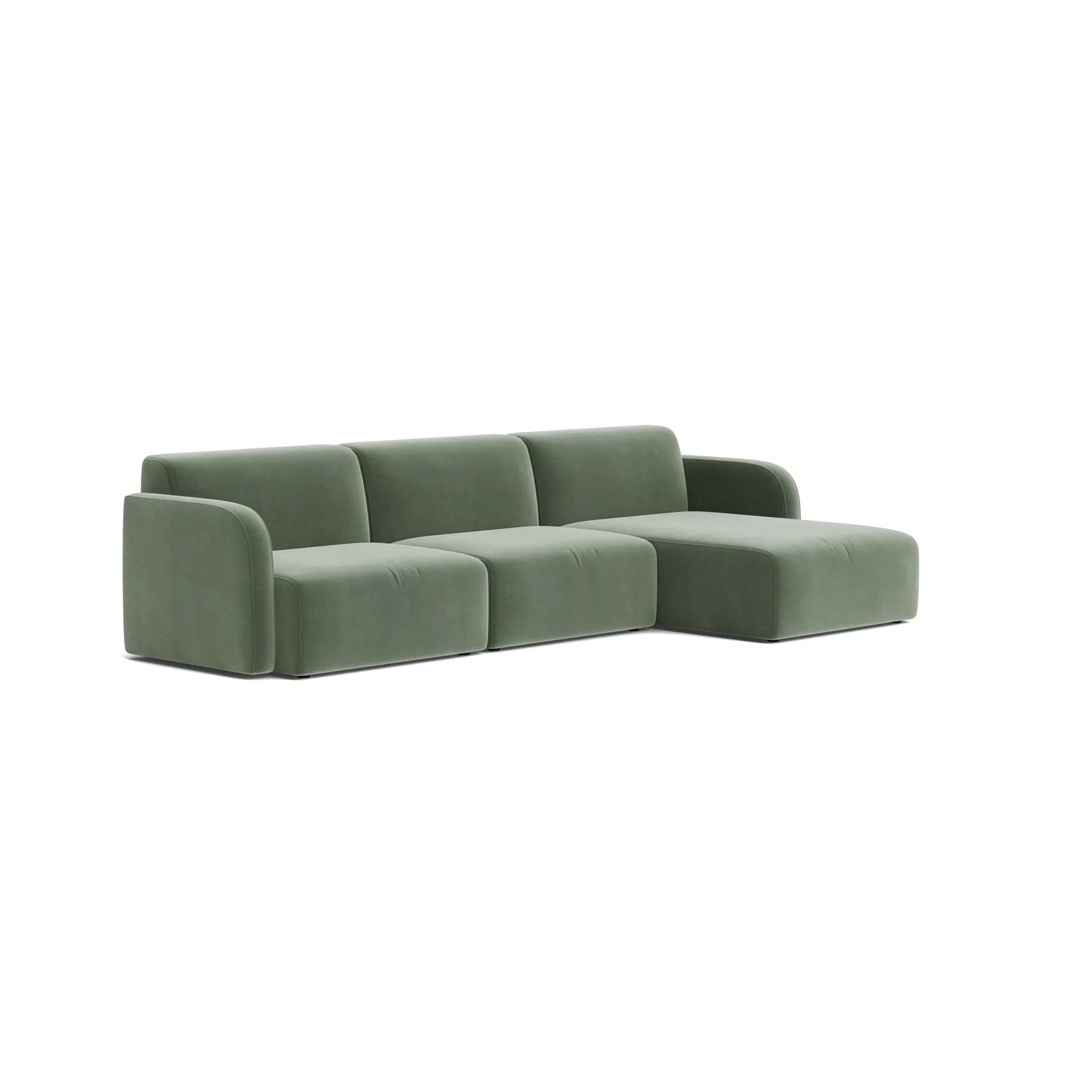 Jam 4.5 Seater RHF Chaise Sofa - Opal Ocean