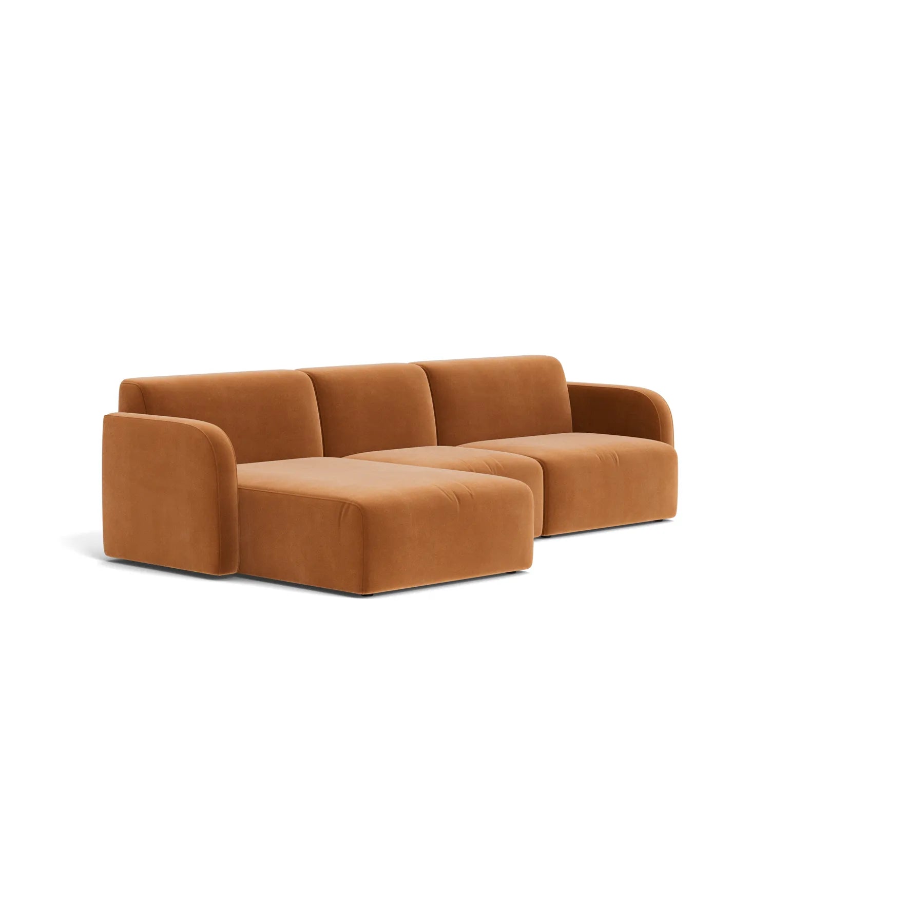 Jam 4 Seater LHF Chaise Sofa - Opal Ochre
