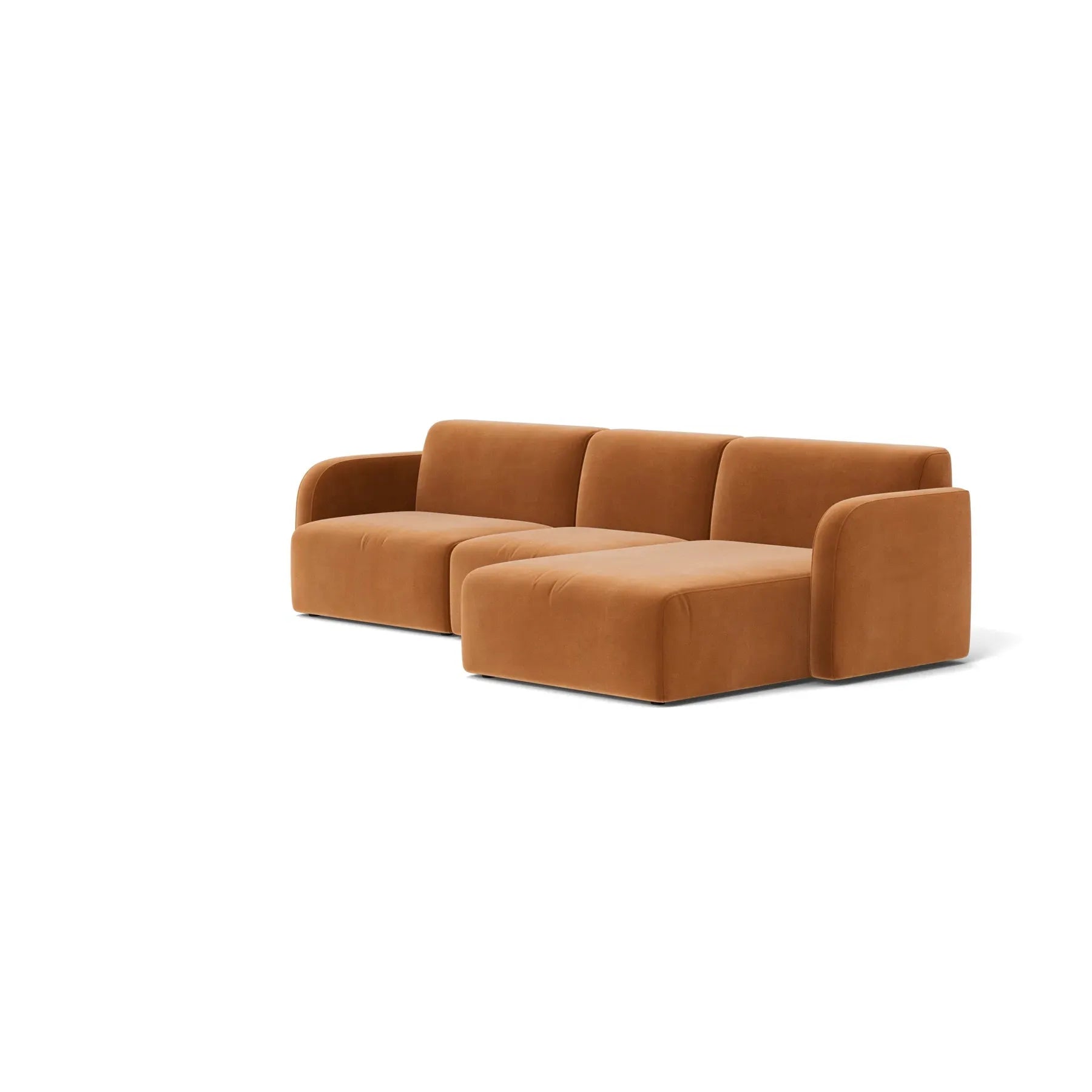 Jam 4 Seater RHF Chaise Sofa - Opal Ochre