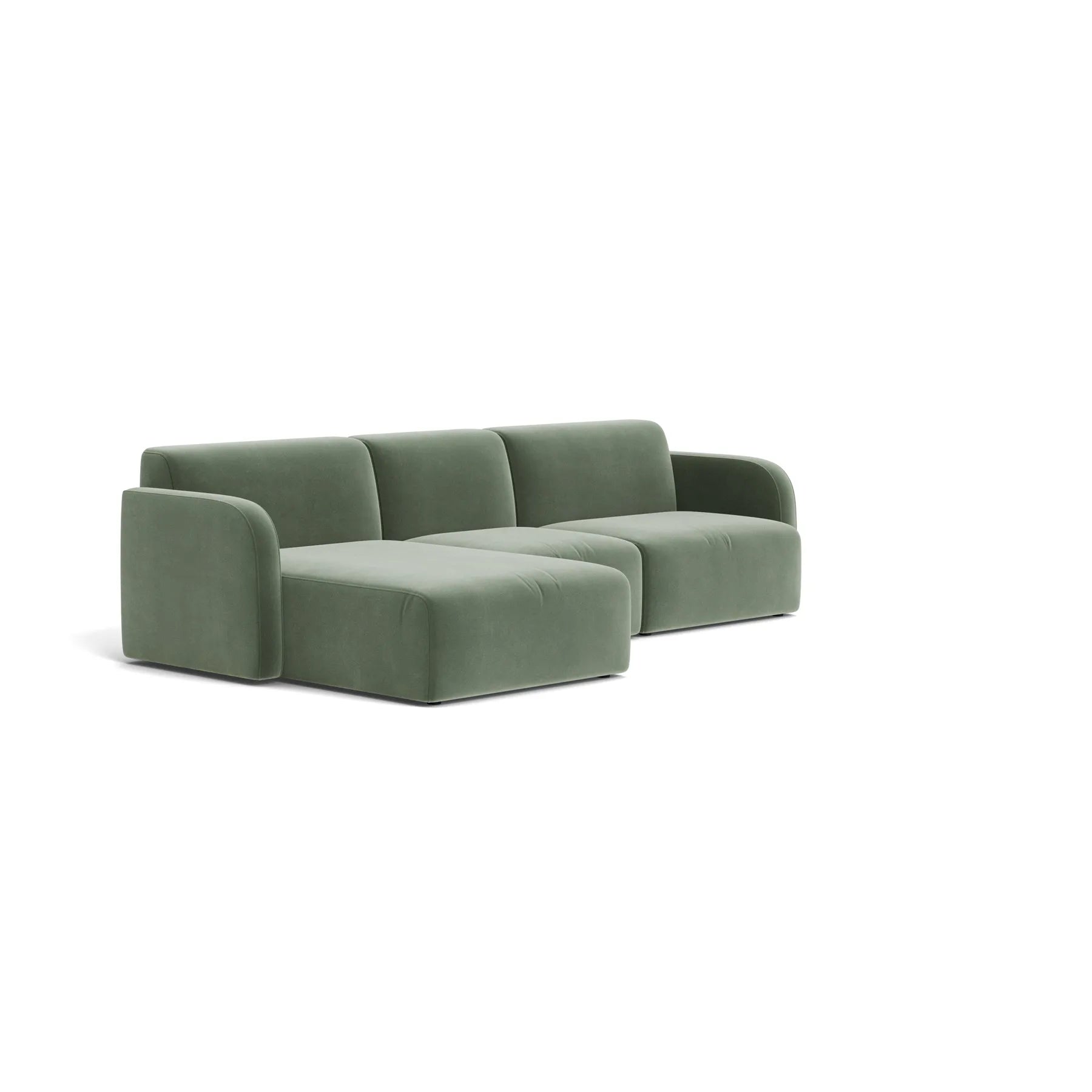 Jam 4 Seater LHF Chaise Sofa - Opal Ocean