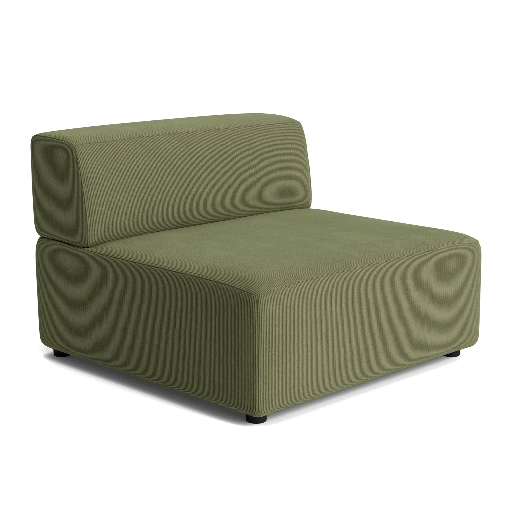 Stretch Armless Middle Module - Corduroy Forest