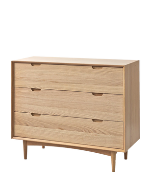 Mia 3 Drawer Chest - Oak