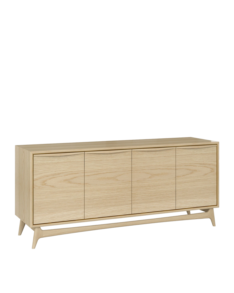 State 4 Door Sideboard - Oak
