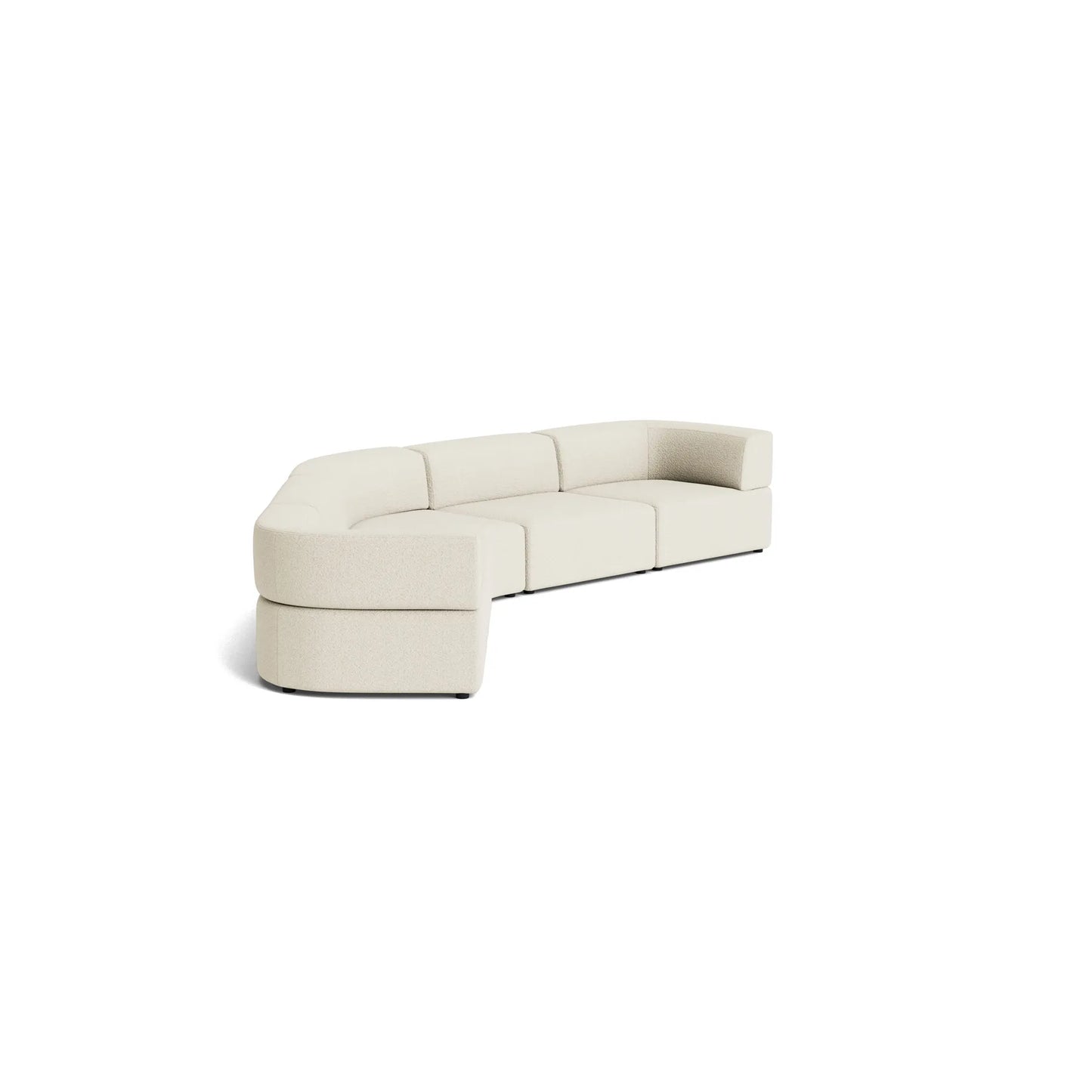 Stretch Large Closed Chaise Sofa - Copenhagen Grey