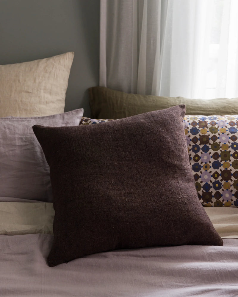 Heavy Linen Cushion - Rye