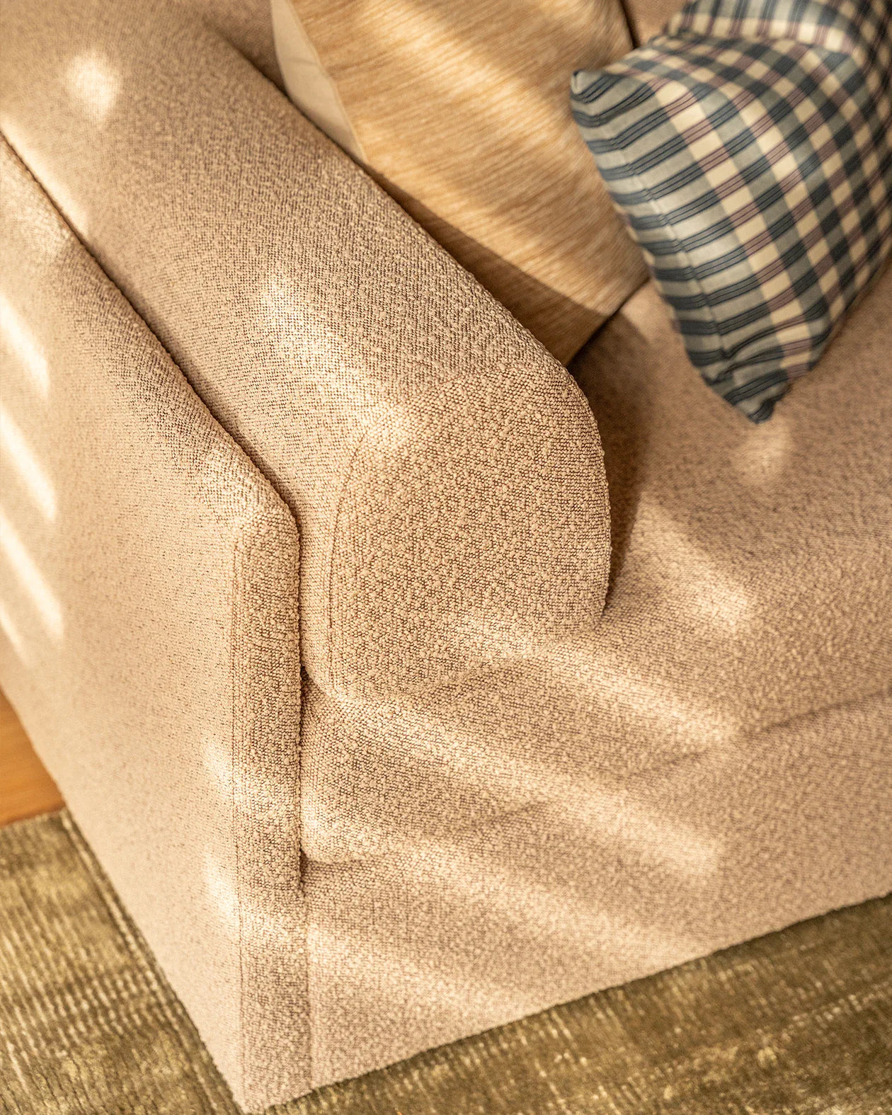 Addy 4 Seater Chaise Sofa - Copenhagen Espresso