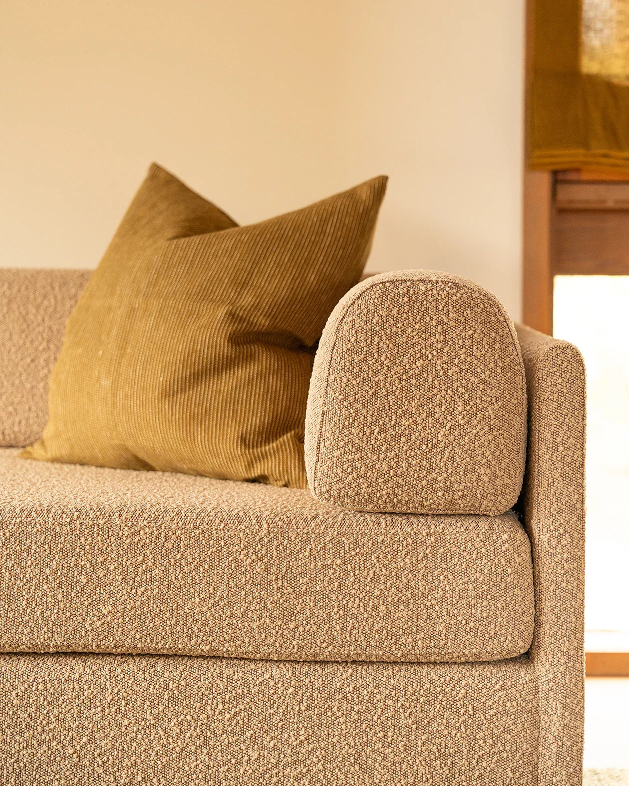 Addy 4 Seater Chaise Sofa - Copenhagen Espresso