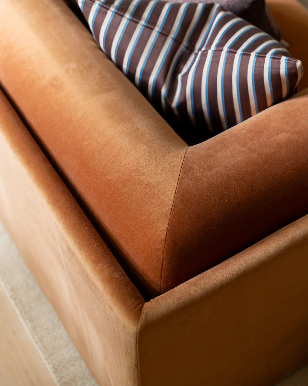 Addy 4 Seater Chaise Sofa - Opal Ochre