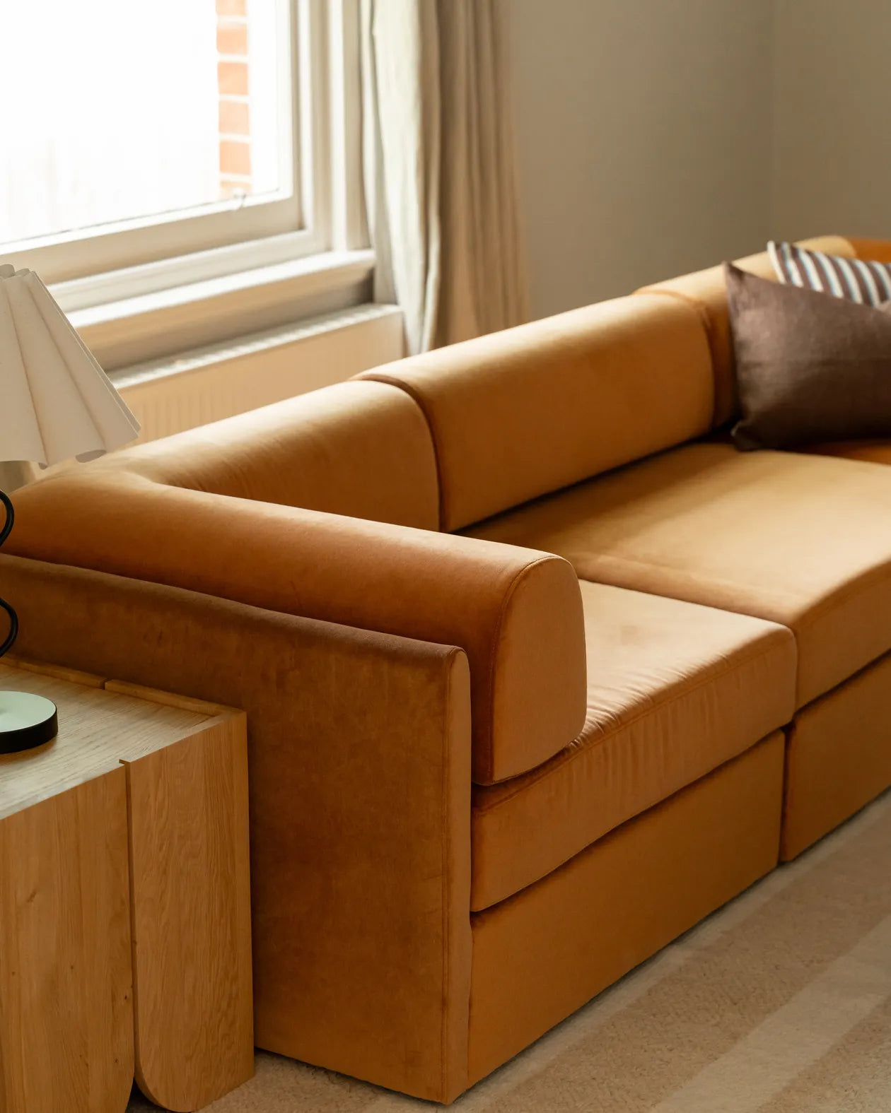 Addy Corner Module - Opal Ochre