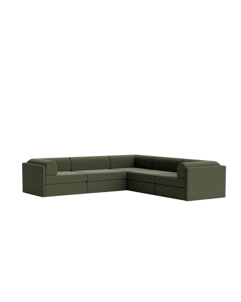 Addy Corner Sofa - Eden Leaf