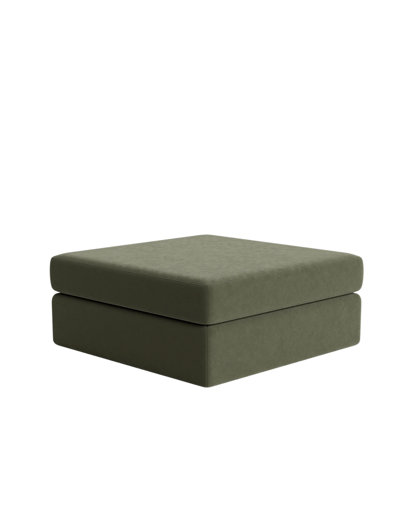 Addy Ottoman - Eden Leaf